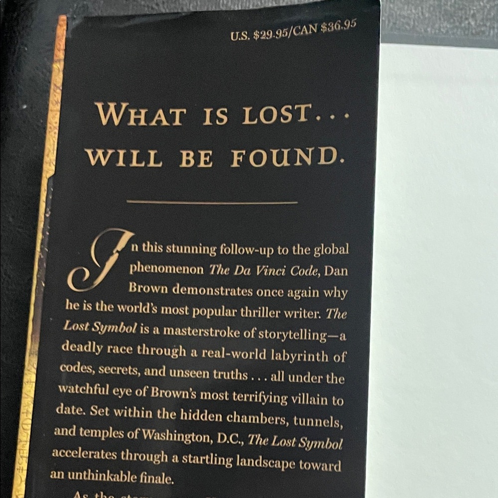 The Lost Symbol by Dan Brown Hardcover used book FIRST EDITION - Picture 7 of 16